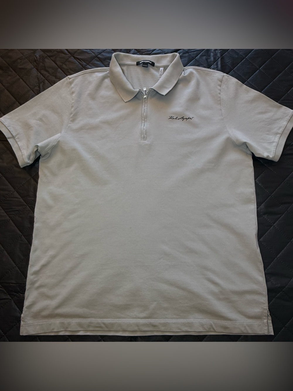 Karl Lagerfeld Paris Quarter-Zip Polo Shirt